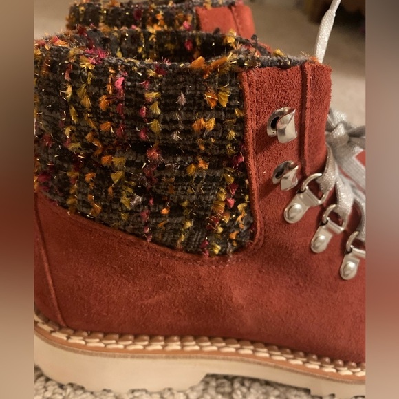 New Montelliana 1965 Maroon Boots NEW! 38/8 - Picture 3 of 4